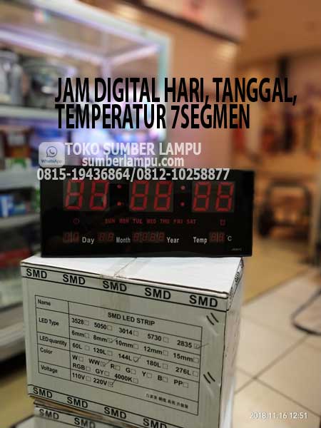 jam digital hari tanggal