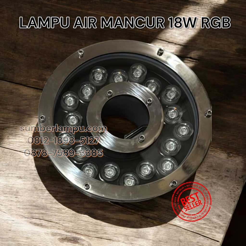 lampu air mancur 18w