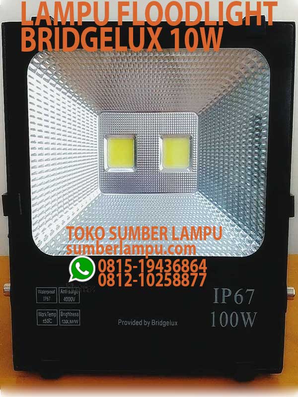 lampu floodlight bridgelux 100w