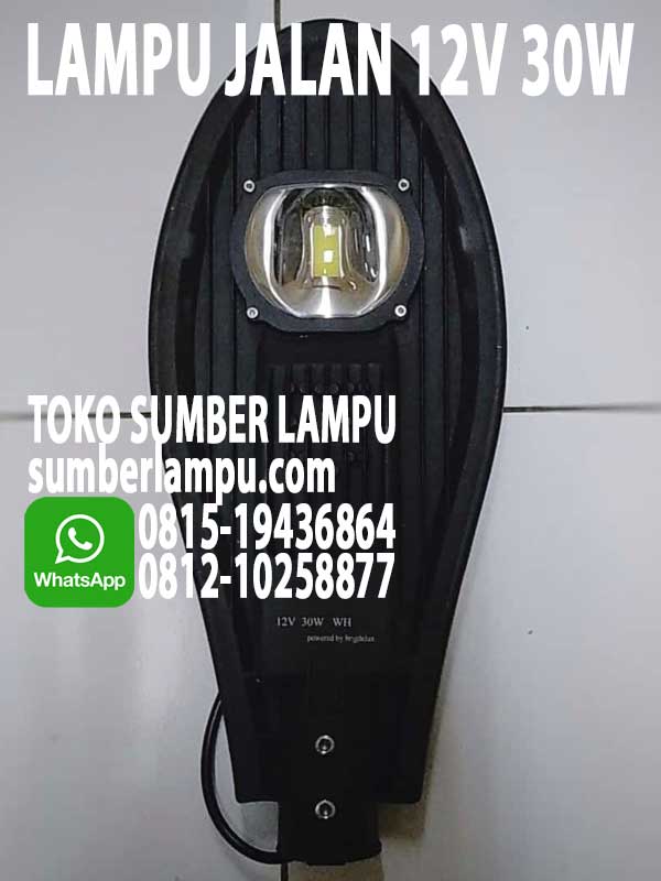 lampu jalan 12v 30w