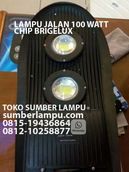 lampu jalan led brigelux 100 watt