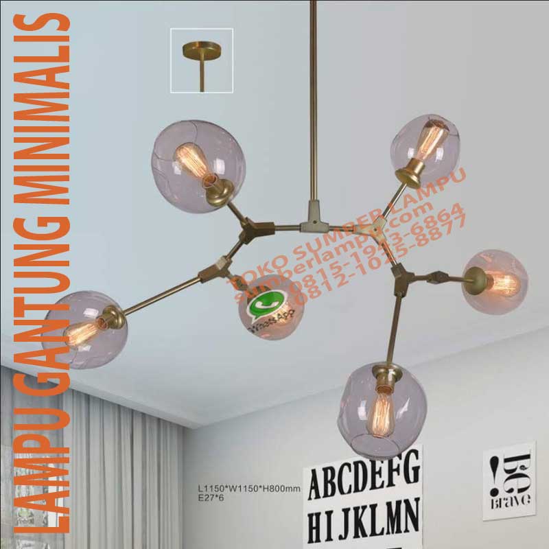 lampu minimalis edison