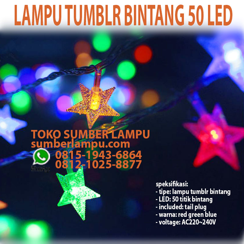 lampu natal bintang