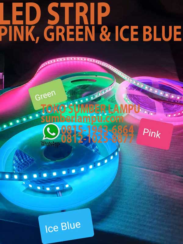 lampu led strip pink