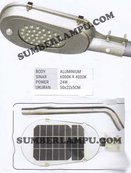 Lampu Jalan LED Panel Surya all in one