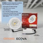 lampu downlight ecova 12w led