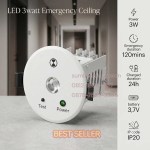 Lampu Emergency Ceiling Plafon LED 3W