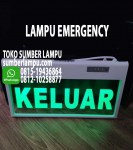 Lampu EXIT Keluar Emergency LED