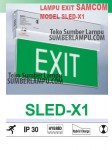 lampu exit samcom sled-x1
