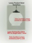 Lampu Gantung Bulat Kaca Minimalis Elegan Ø25 cm