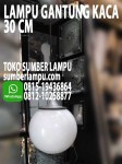 Lampu Gantung Kaca 30cm Fitting E27