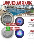 Lampu Kolam Renang LED RGB + Remote