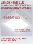 Lampu Panel LED 30x30 cm 24 watt Outbow Bulat-Kotak