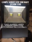 Lampu Sorot LED 2x50w COB Body Hitam