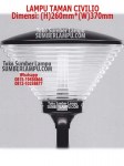 Lampu Taman CIVILIO Clear Glass