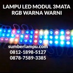 LED Modul Warna Warni 3Mata 12V 100pcs